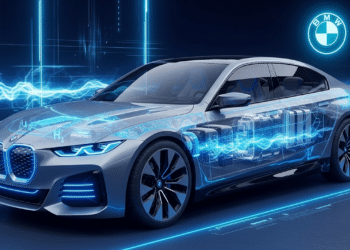 Imagem ilustrativa que mostra um modelo representativo de carro movido a hidrogênio