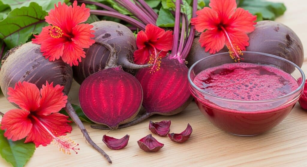 O batom natural com hibisco e beterraba que deixa a boca vermelhinha