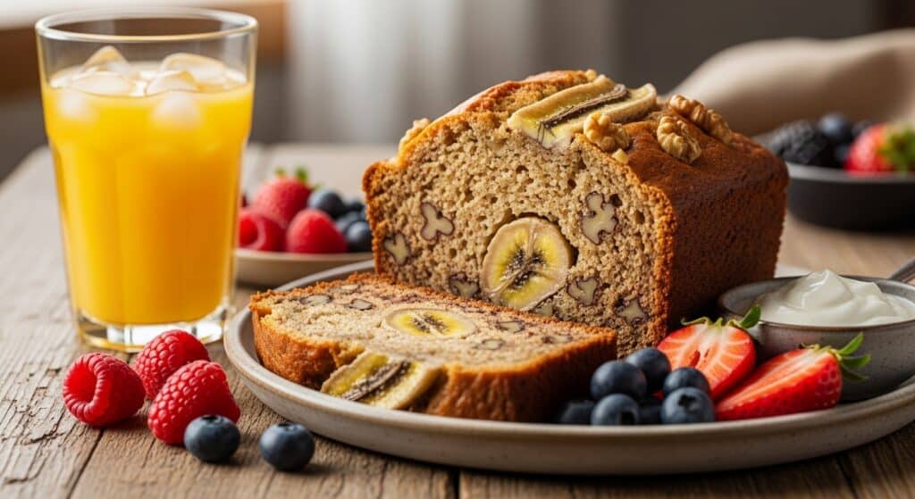 Receita de bolo de banana fit para um café da manhã saudável