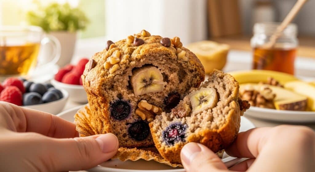 Bolo de banana fit