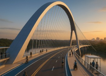 Sul do Brasil investe R$ 45 milhões em ponte estaiada com ciclovia