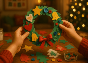 Ideias fáceis de decoração natalina para fazer com as crianças