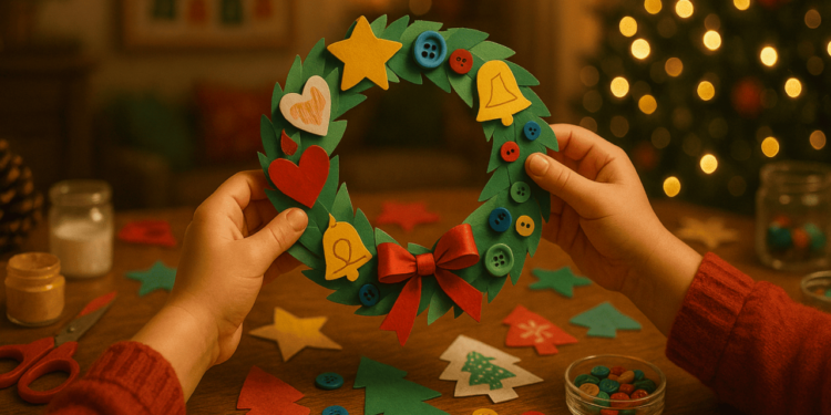 Ideias fáceis de decoração natalina para fazer com as crianças