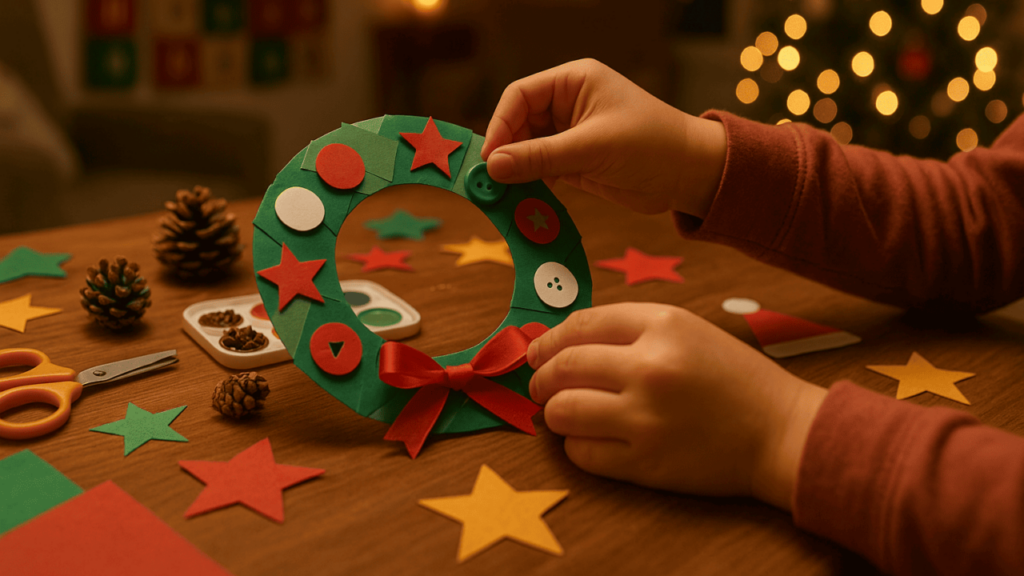 Ideias fáceis de decoração natalina para fazer com as crianças