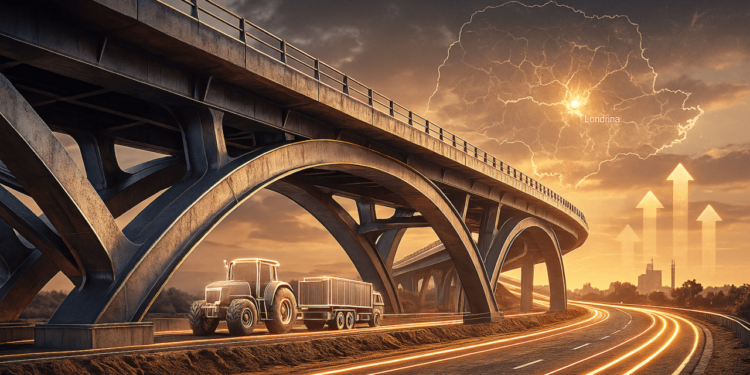 Novo viaduto da PR-445 vai beneficiar motoristas e moradores