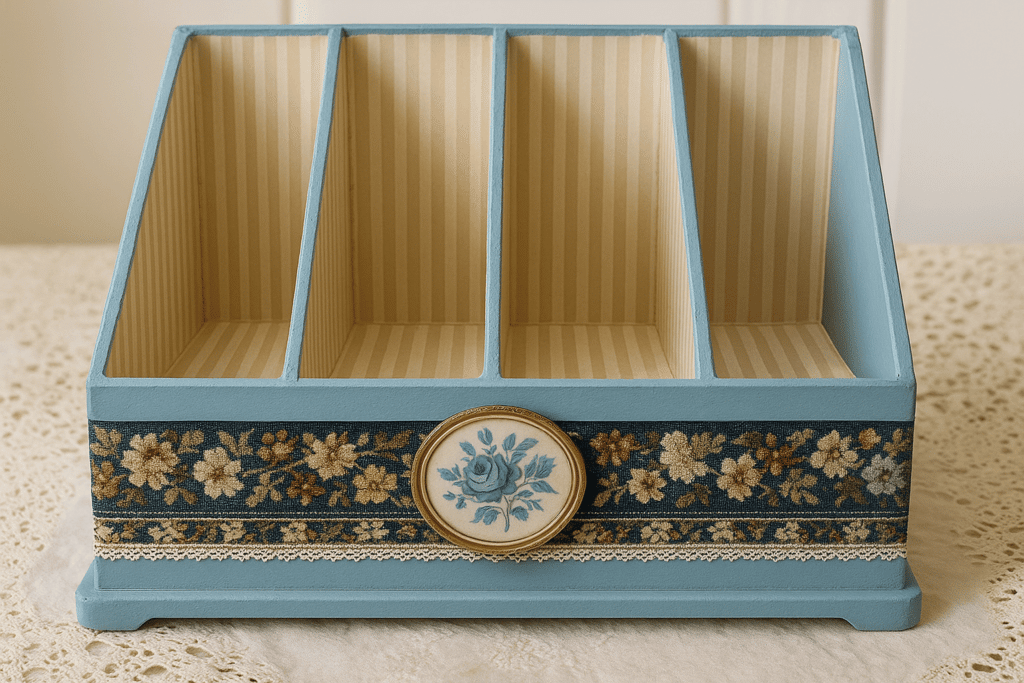 Faça um organizador de contas usando caixa de cereal e criatividade