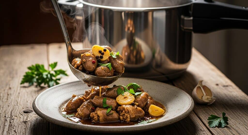 Aprenda a cozinhar coração de frango rápido na panela de pressão