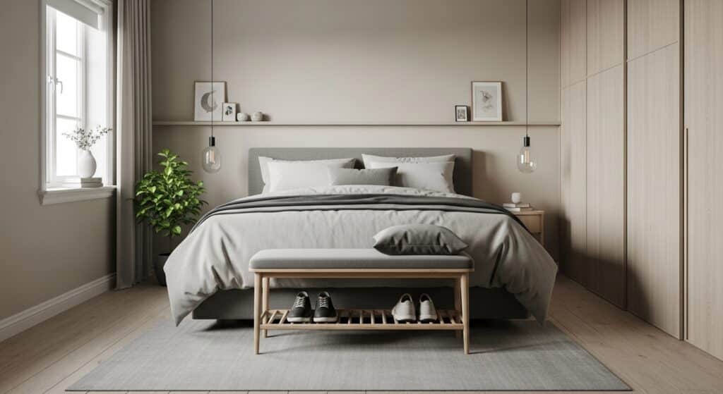 A tendência que acaba com a cadeira de roupas bagunçada no quarto