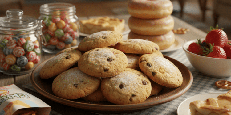 Biscoitinhos caseiros em cima da mesa