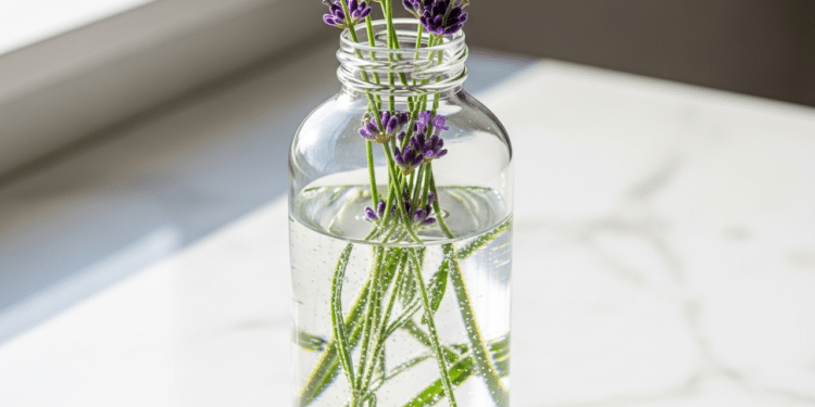 Vinagre com lavanda une limpeza natural e aroma relaxante para o dia a dia.