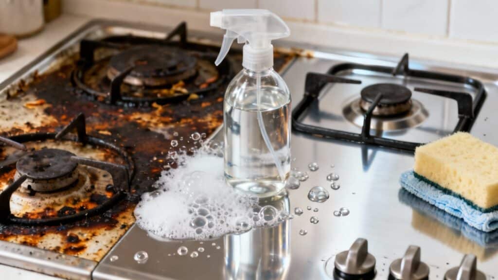 Misturei vinagre com água oxigenada e o efeito na limpeza da casa me surpreendeu