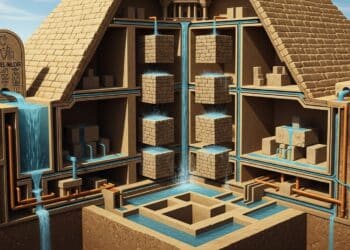 "A pirâmide de Djoser e seu complexo podem ter usado a água como energia para elevar blocos de pedra.