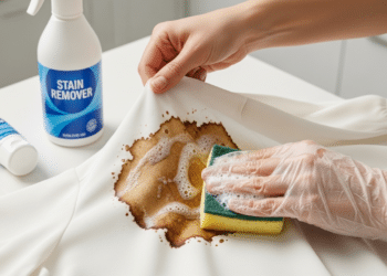 O truque com detergente que limpa o café nas suas roupas em segundos