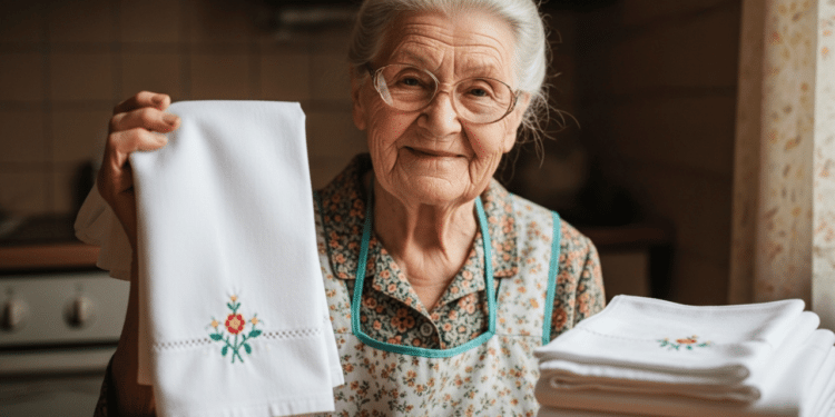 O segredo da minha avó para lavar o pano de prato e deixá-los branquinho como novo