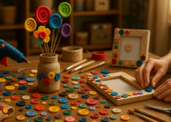 A melhor ideia para reaproveitar botões na decoração da casa