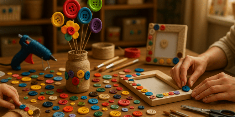 A melhor ideia para reaproveitar botões na decoração da casa