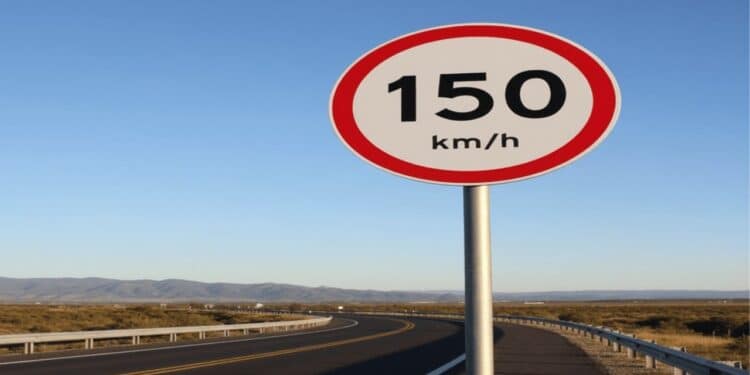 Placa de limite de 150 km pode ser implementadas