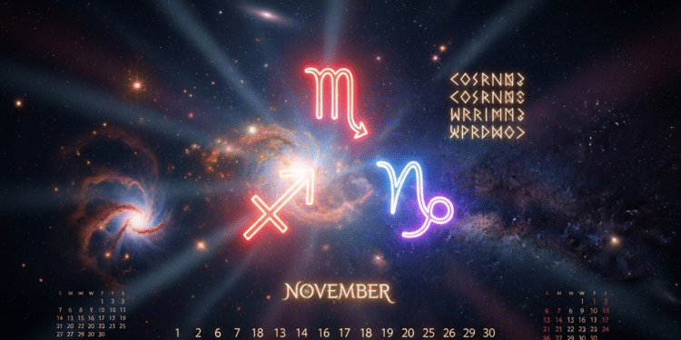 Signos mostrados do mês de novembro