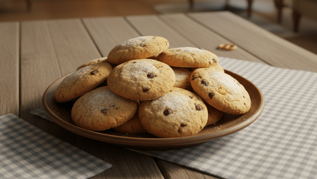 Biscoitinhos sendo pego para comer