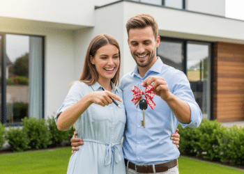 Casal adquirindo seu novo imóvel