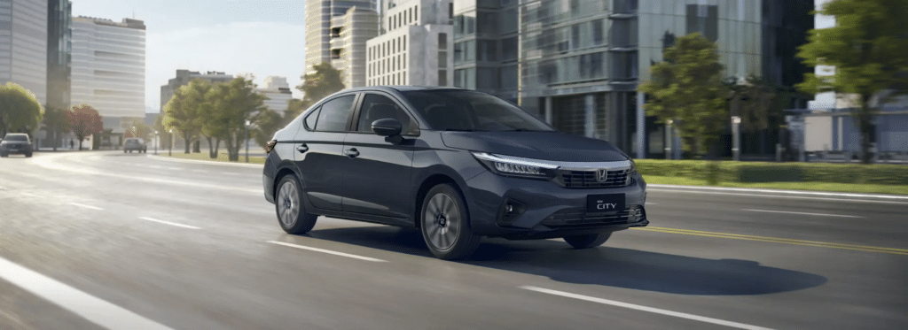 Honda City por dentro e seus assentos - Créditos: Honda/Divulgação
