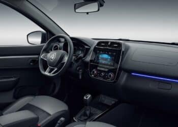 Interior ilustrativo de um Renault Kwid