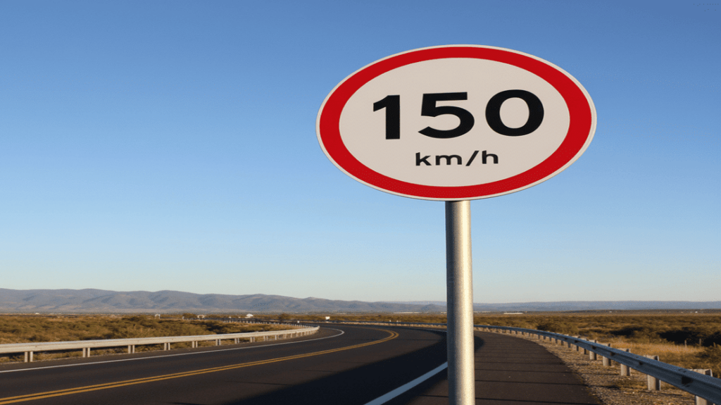 Placa de limite de 150 km pode ser implementadas