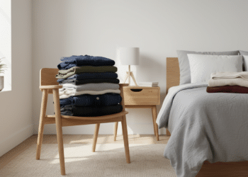 A tendência que acaba com a cadeira de roupas bagunçada no quarto