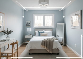 Essa cor de tinta faz seu quarto pequeno parecer o dobro do tamanho