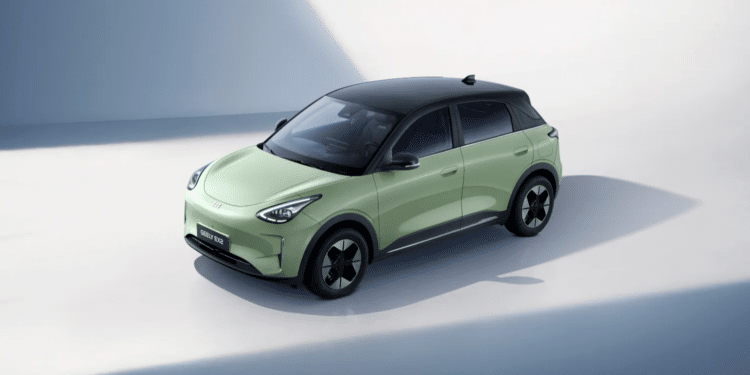 Geely EX2 em exposição - Créditos: Divulgação/Geely