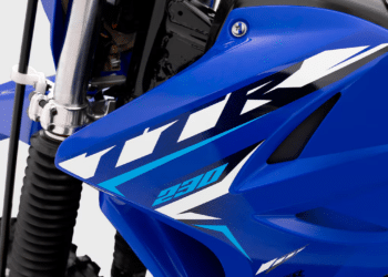 TT-R 230 em exposição - Créditos: Divulgação/Yamaha