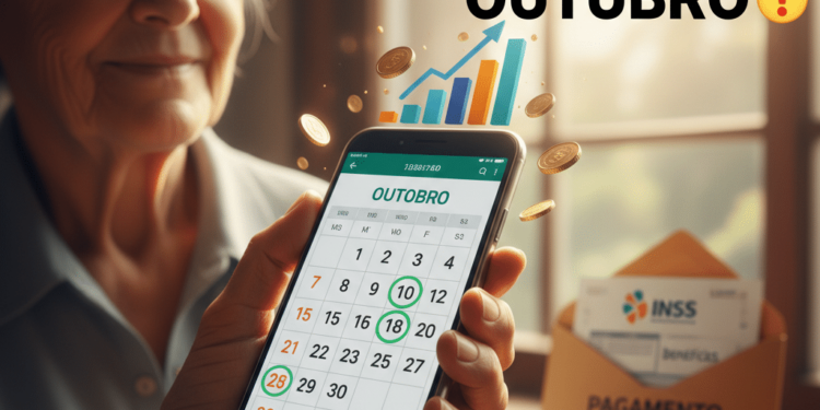 INSS divulga calendário de outubro com as datas de pagamento dos benefícios