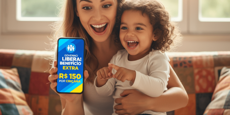 Governo libera benefício extra de até R$ 150 para famílias com crianças até 6 anos