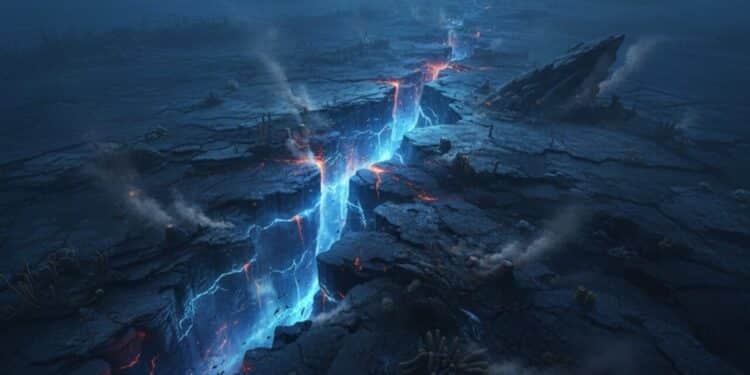 Cientistas registram 'fenômeno raro se partindo' no fundo do Oceano Pacífico