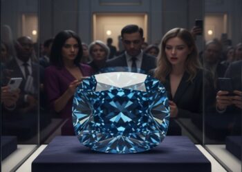Diamante azul 'Mellon Blue' é vendido por valor astronômico e sua beleza impressiona o mundo