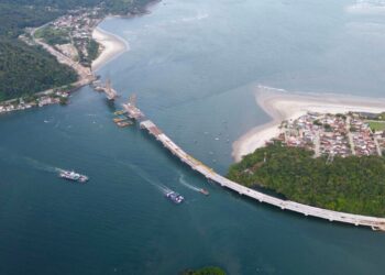 Obras da Ponte de Guaratuba de quase R$ 400 milhões chegam a 80% e população pode ter o tempo de viagem reduzido em breve