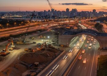 Obras do novo túnel na BR 116 em Canoas avançam para reduzir congestionamentos e conectar regiões importantes da cidade
