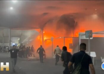 Incêndio de grandes proporções atinge pavilhão na COP30