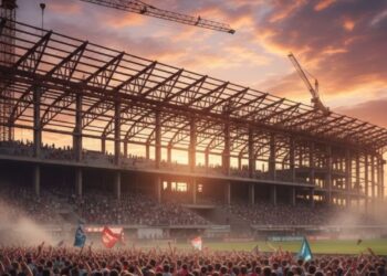Construção do maior estádio 'fantasma' entra na fase mais crítica e torcedores se animam com a possível presença na Copa do Mundo de 2030