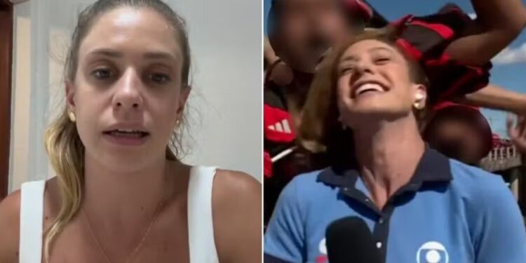 Repórter esportiva da Globo quebra o silêncio após ser agredida ao vivo