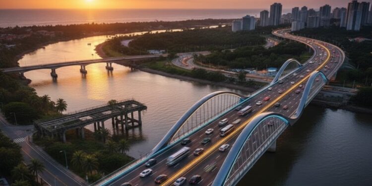 Ponte do Itapanhaú ganha modernização histórica e revoluciona o trânsito no litoral paulista com investimento milionário
