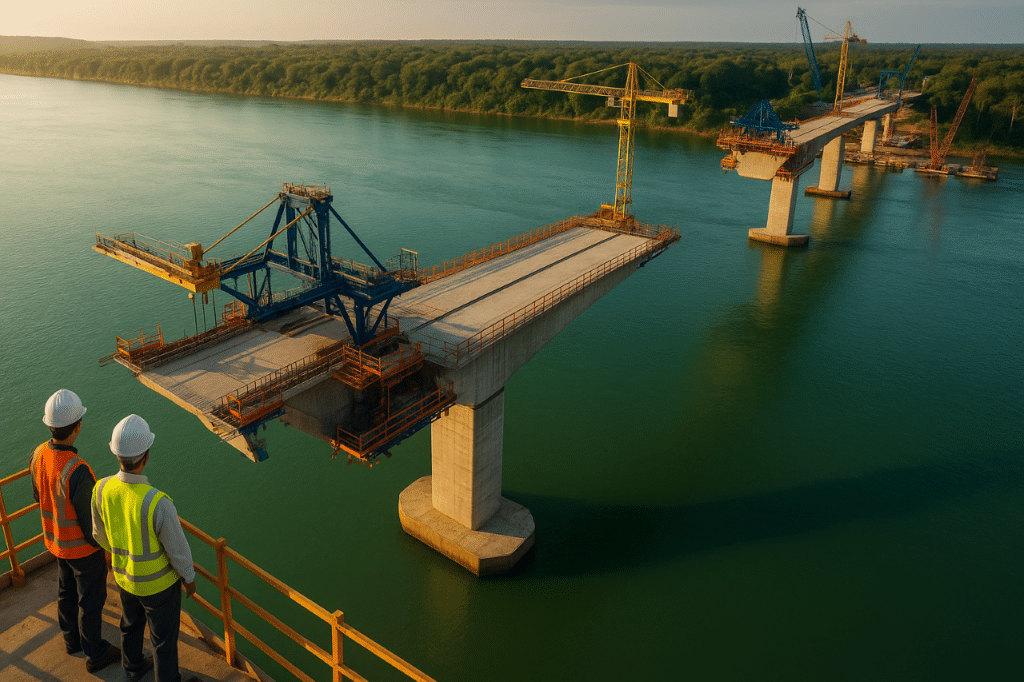 Fui ver a obra a nova ponte do Tocantins e ver 75% dela pronta me emociona