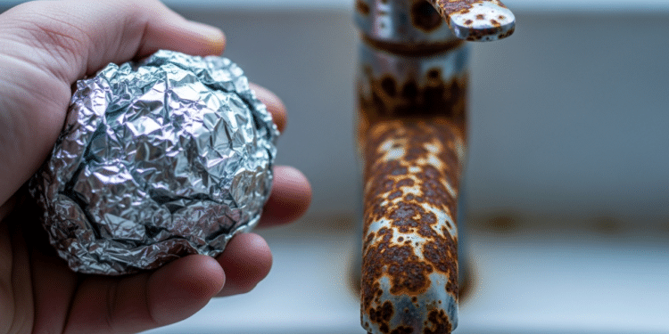 O truque com papel alumínio que elimina ferrugem das torneiras em minutos