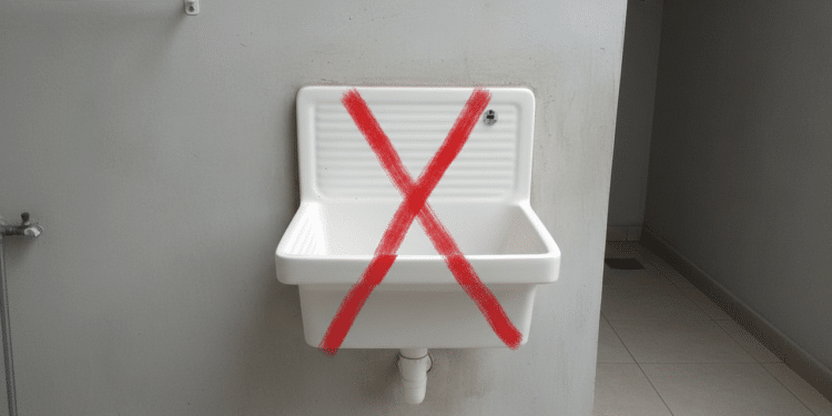 Adeus, tanque de lavar roupa: a nova tendência são as pias de sobrepor em casas pequenas e modernas