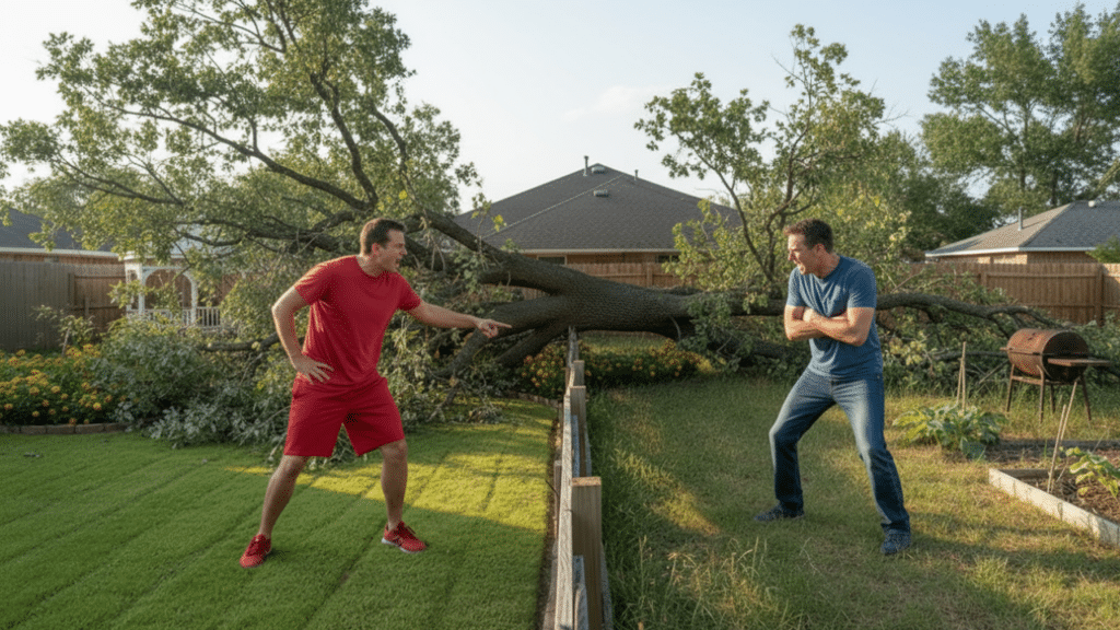 Se a árvore do seu vizinho cair no seu quintal, quem é o responsável por limpá-la?
