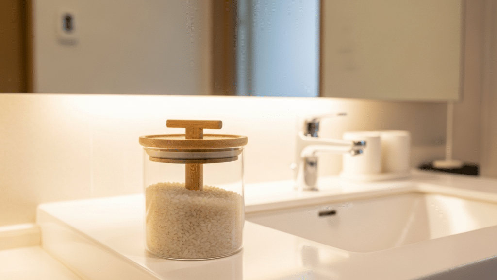 O truque simples com arroz que muita gente está usando para melhorar a qualidade do ar no banheiro