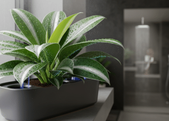 Plantas antimofo como lírio-da-paz e samambaia absorvem umidade excessiva do ar, prevenindo mofo em ambientes internos úmidos.