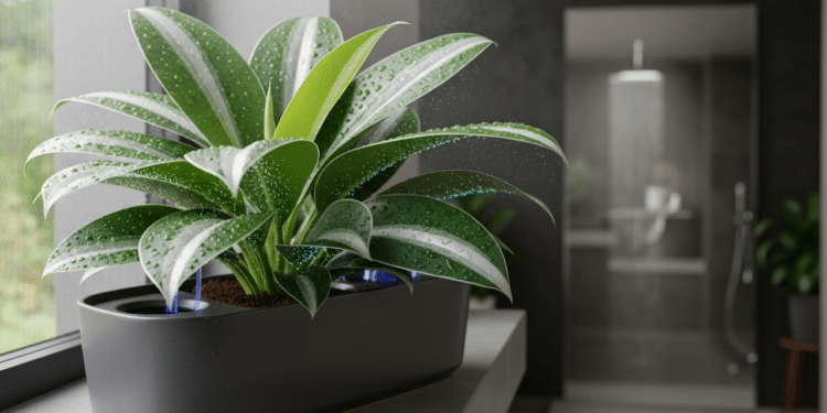 Plantas antimofo como lírio-da-paz e samambaia absorvem umidade excessiva do ar, prevenindo mofo em ambientes internos úmidos.