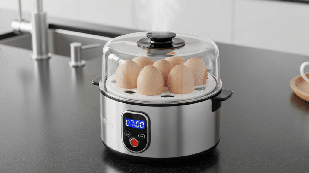 A panelinha elétrica que cozinha até 7 ovos em poucos minutos e facilita o seu dia a dia