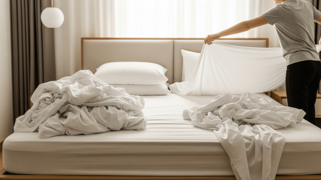 Saiba quando trocar lençóis no verão para evitar umidade, suor e desconforto nas noites quentes